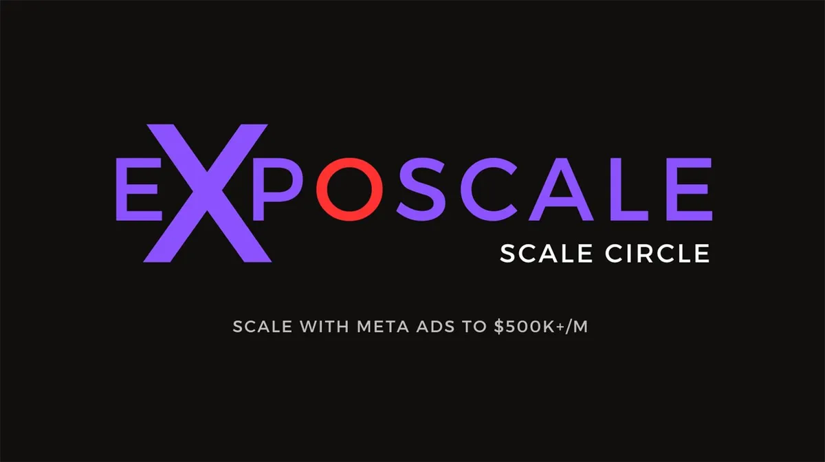 Exposcale promotional cover image for the Scale Circle mentorship