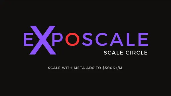 Exposcale promotional cover image for the Scale Circle mentorship